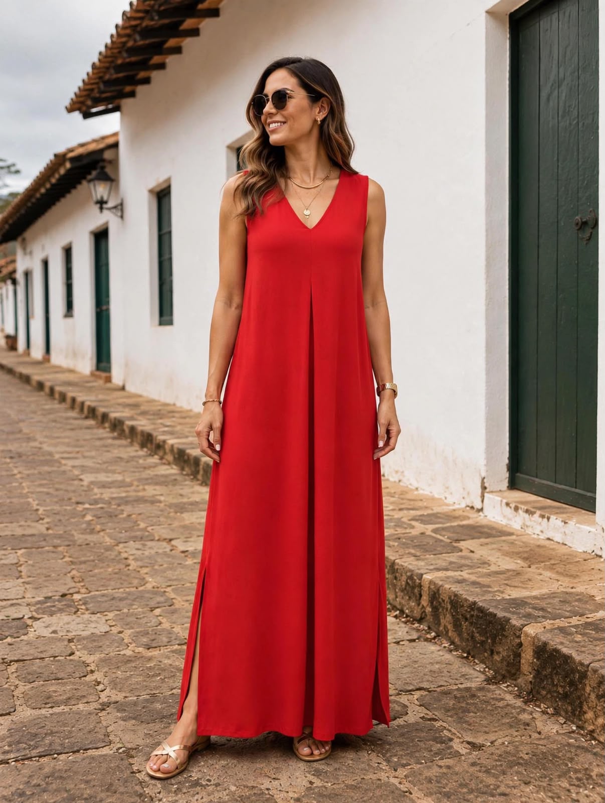 Vestido talego largo