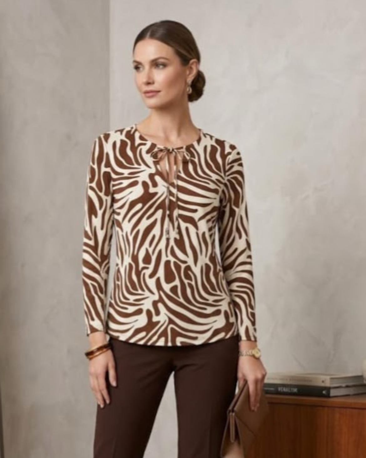 Blusa Escote semiredondo