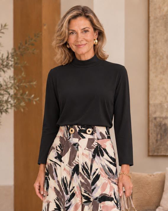 Blusa cuello alto