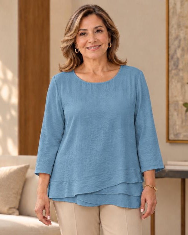 Blusa manga 3/4 con boleros