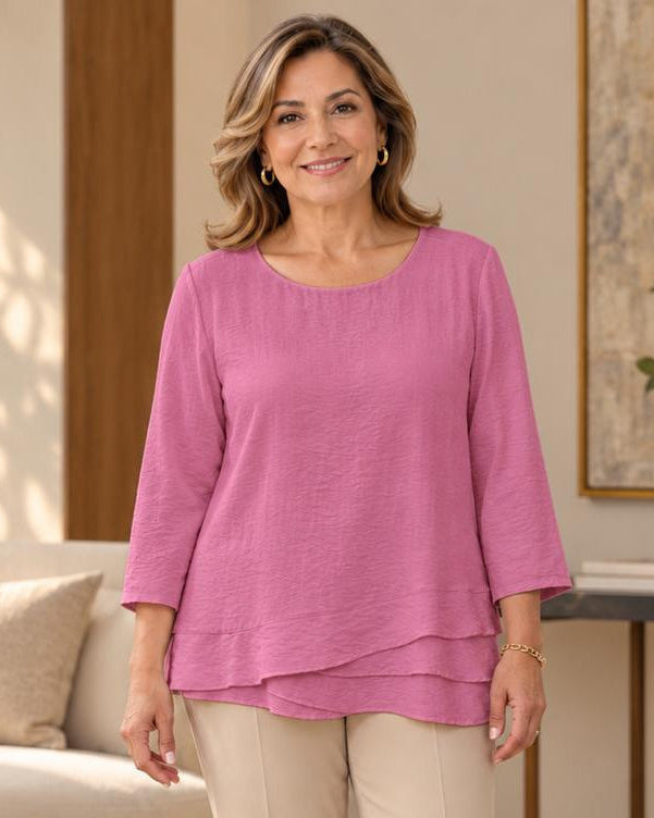 Blusa manga 3/4 con boleros