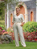 Pantalón recto con bolsillos