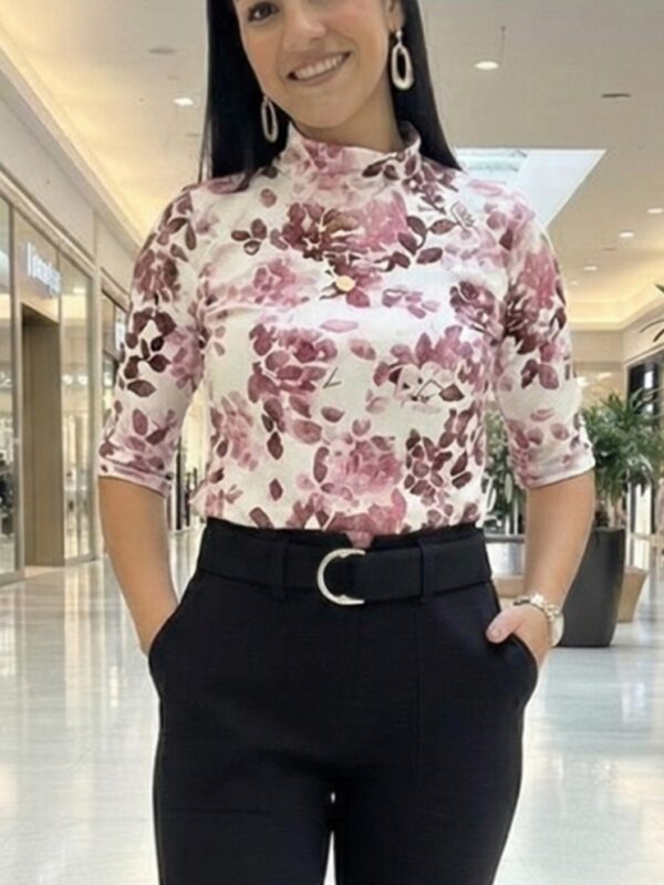 BLUSA BASICA CUELLO ALTO