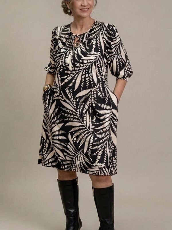 VESTIDO SUELTO ESCOTE REDONDO